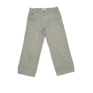 urban outfitters Cropped‎ Wide Leg Skater pants women Size 26 Sage Green
